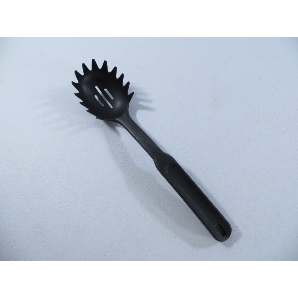 Pampered Chef 12" Black Nylon Plastic Spaghetti Server‎ Serving Fork Spoon #2319